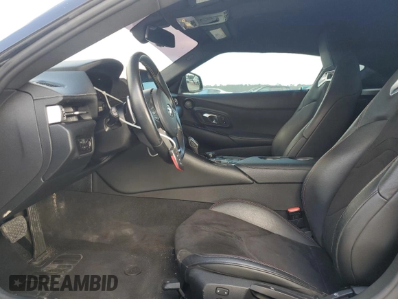 2021 Toyota Supra 2.0 with VIN WZ1DB2C02MW045335, listed as a Copart auction lot 44009215 with 37,882 mi miles and Salvage title. Bid and sale history available at DreamBid. Image 7.