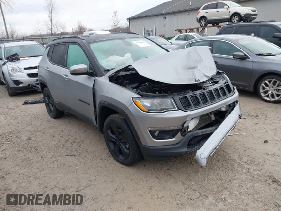 2020 Jeep Compass Latitude with VIN 3C4NJDBB5LT229144, listed as a IAAI auction lot 41448885 with 53,534 mi miles and . Bid and sale history available at DreamBid. Image 1.