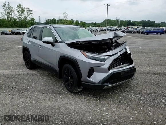 2022 Toyota RAV4 Hybrid SE with VIN JTM16RFVXND052911, listed as a Copart auction lot 62829175 with 84,035 mi miles and Salvage title. Bid and sale history available at DreamBid. Image 14.