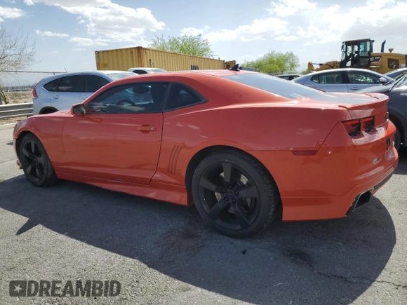 2010 Chevrolet Camaro 2SS with VIN 2G1FT1EW0A9121096, listed as a Copart auction lot 56967335 with 107,740 mi miles and Salvage title. Bid and sale history available at DreamBid. Image 2.