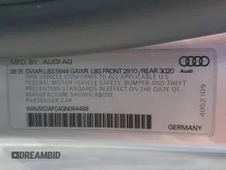 2016 Audi S7 with VIN WAUW2AFC4GN084488, listed as a Copart auction lot 73982324 with 0 mi miles and Clean Title. Bid and sale history available at carsss.com. Image 12.