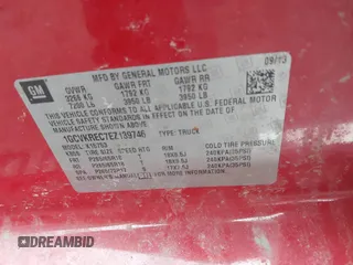 2014 Chevrolet Silverado 1500 LT with VIN 1GCVKREC7EZ139746, listed as a IAAI auction lot 41731977 with 176,715 mi miles. Bid and sale history available at carsss.com. Image 9.