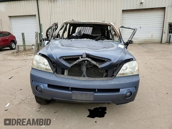 2005 Kia Sorento LX with VIN KNDJD733755421229, listed as a Copart auction lot 82718714 with 0 mi miles and Salvage Title. Bid and sale history available at carsss.com. Image 12.