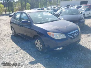 2010 Hyundai Elantra GLS PZEV with VIN KMHDU4AD3AU860544, listed as a IAAI auction lot 42005789 with 206,417 mi miles. Bid and sale history available at carsss.com. Image 1.