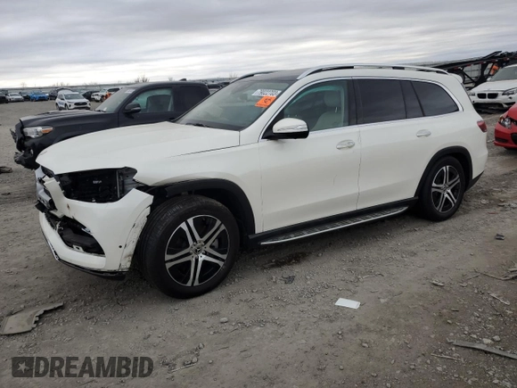 2022 Mercedes-Benz GLS 450 with VIN 4JGFF5KE8NA796685, listed as a Copart auction lot 79022703 with 27,015 mi miles and Salvage Title. Bid and sale history available at DreamBid. Image 1.