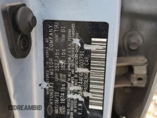 2013 Hyundai Accent GLS with VIN KMHCT4AE6DU503791, listed as a Copart auction lot 55525035 with 177,639 mi miles and Salvage title. Bid and sale history available at DreamBid. Image 13.