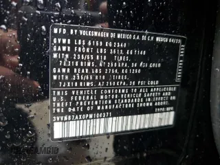 2023 Volkswagen Tiguan SE z VIN 3VVNB7AX0PM100371, wystawiony jako Copart lot #51858375 z przebiegiem 46 940 mil mil oraz Szkoda całkowita • Salvage title. Historia ofert i sprzedaży dostępna na DreamBid. Obrazek 16.