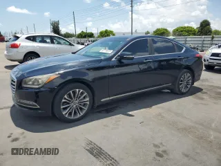 2016 Hyundai Genesis 3.8L z VIN KMHGN4JE8GU142497, wystawiony jako Copart lot #53719615 z przebiegiem 86 193 mil mil oraz Szkody całkowita. Historia ofert i sprzedaży dostępna na DreamBid. Obrazek 1.