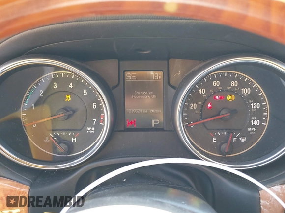 2011 Jeep Grand Cherokee Overland with VIN 1J4RS6GGXBC659349, listed as a IAAI auction lot 41778399 with 219,624 mi miles and . Bid and sale history available at DreamBid. Image 7.
