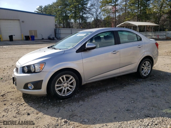 2014 Chevrolet Sonic LT with VIN 1G1JC5SH1E4195966, listed as a Copart auction lot 48574345 with 120,229 mi miles and Salvage Title. Bid and sale history available at carsss.com. Image 1.