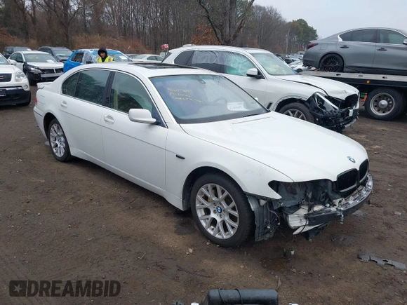 2002 BMW 7 Series 745Li with VIN WBAGN634X2DR04335, listed as a IAAI auction lot 41685692 with 144,239 mi miles and . Bid and sale history available at carsss.com. Image 1.