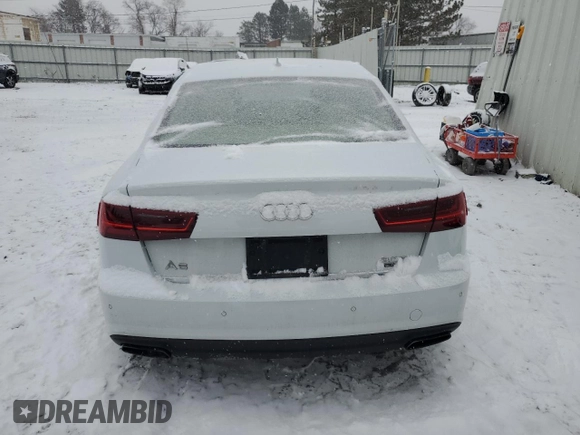 2018 Audi A6 Prestige with VIN WAUH3AFC7JN065933, listed as a Copart auction lot 85733524 with 57,731 mi miles and Salvage title. Bid and sale history available at DreamBid. Image 6.