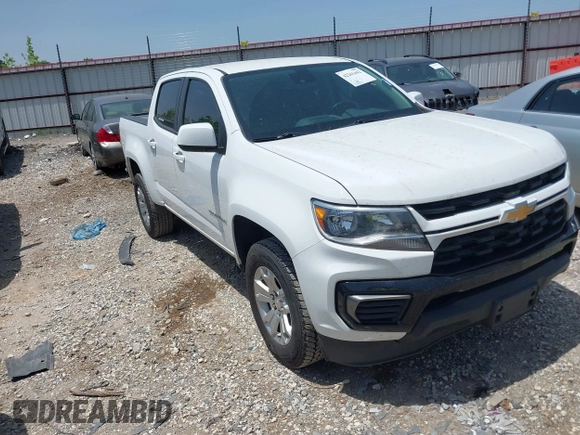 2022 Chevrolet Colorado 2WD LT with VIN 1GCGSCEN8N1159669, listed as a IAAI auction lot 42261442 with 110,875 mi miles and . Bid and sale history available at DreamBid. Image 1.