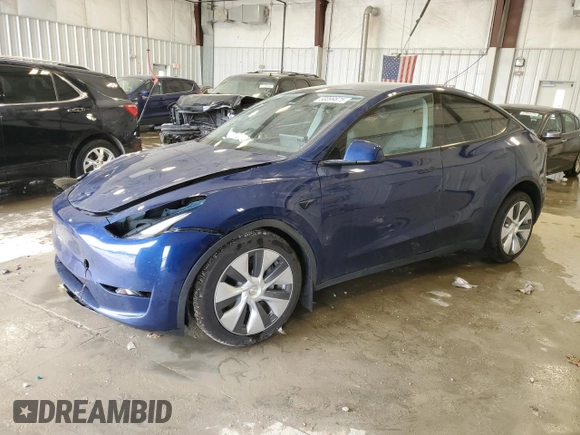 2024 Tesla Model Y Long Range с VIN 7SAYGDEE8RA270862, выставлен на аукционе Copart как лот 58099875 с пробегом 24 856 миль миль и На запчасти • Non repairable. История ставок и продаж доступна на DreamBid. Изображение 1.