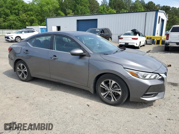 2021 Nissan Sentra SV with VIN 3N1AB8CV2MY288803, listed as a Copart auction lot 53004905 with 30,691 mi miles and Salvage Title. Bid and sale history available at DreamBid. Image 4.