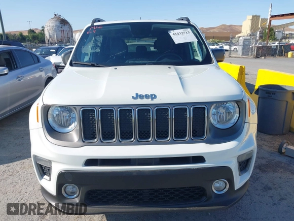 2020 Jeep Renegade Limited with VIN ZACNJBD14LPL93837, listed as a IAAI auction lot 42432713 with 60,650 mi miles and . Bid and sale history available at DreamBid. Image 6.