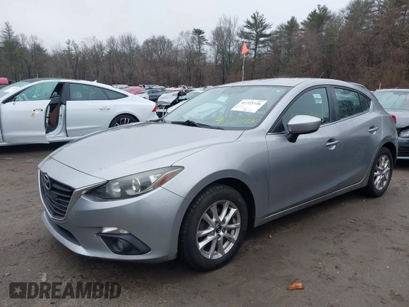 2015 Mazda 3 i Touring with VIN JM1BM1L73F1245180, listed as a IAAI auction lot 41723726 with 139,321 mi miles and . Bid and sale history available at carsss.com. Image 2.