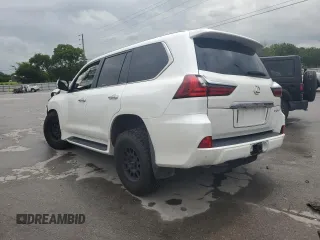 2020 Lexus LX 570 with VIN JTJDY7AX8L4316755, listed as a Copart auction lot 61222745 with 69,021 mi miles and Salvage title. Bid and sale history available at DreamBid. Image 2.