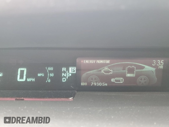 2013 Toyota Prius One with VIN JTDKN3DU9D1622718, listed as a Copart auction lot 65586695 with 79,305 mi miles and Salvage title. Bid and sale history available at DreamBid. Image 9.