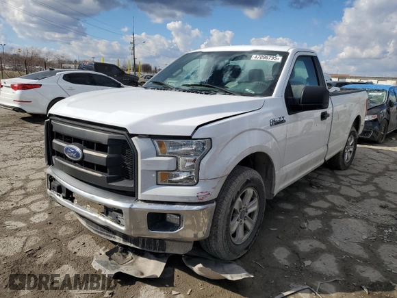 2016 Ford F-150 XL with VIN 1FTMF1C88GKD51213, listed as a Copart auction lot 47096795 with 136,705 mi miles and Salvage Title. Bid and sale history available at carsss.com. Image 1.