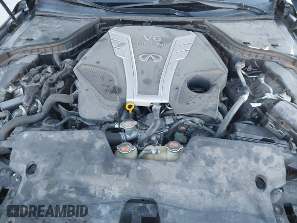 2018 Infiniti Q50 3.0t LUXE with VIN JN1EV7AP7JM363310, listed as a IAAI auction lot 40924400 with 103,578 mi miles. Bid and sale history available at carsss.com. Image 10.