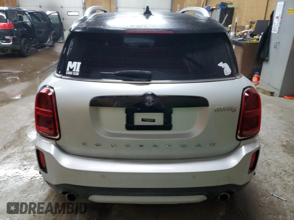 2021 MINI Countryman Cooper S with VIN WMZ83BR09M3M48203, listed as a Copart auction lot 41382705 with 60,844 mi miles and Salvage title. Bid and sale history available at DreamBid. Image 6.