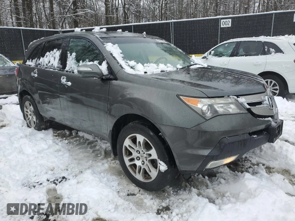 2008 Acura MDX Tech Pkg with VIN 2HNYD28388H509806, listed as a Copart auction lot 45013295 with 255,157 mi miles and Salvage Title. Bid and sale history available at carsss.com. Image 4.