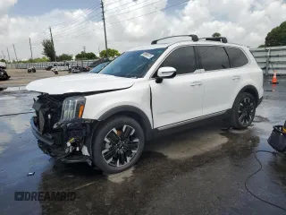 2023 Kia Telluride SX z VIN 5XYP54GC5PG334276, wystawiony jako Copart lot #60666075 z przebiegiem 44 447 mil mil oraz Szkoda całkowita • Salvage title. Historia ofert i sprzedaży dostępna na DreamBid. Obrazek 1.