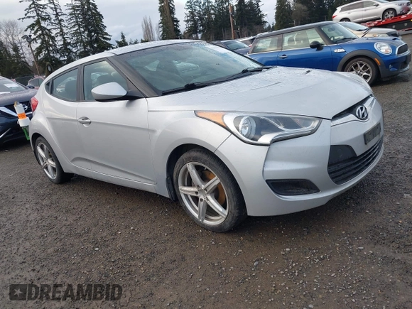 2012 Hyundai Veloster w/Gray Int with VIN KMHTC6AD8CU063977, listed as a IAAI auction lot 41494419 with 192,179 mi miles and . Bid and sale history available at DreamBid. Image 1.