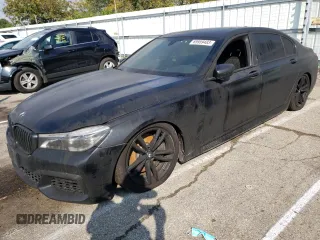 2018 BMW 7 Series 750i xDrive with VIN WBA7F2C52JB238208, listed as a Copart auction lot 69959483 with 103,639 mi miles. Bid and sale history available at carsss.com. Image 1.