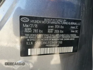 2018 Hyundai Elantra SEL with VIN 5NPD84LF0JH341288, listed as a Copart auction lot 52116945 with 98,365 mi miles and Salvage Title. Bid and sale history available at carsss.com. Image 12.