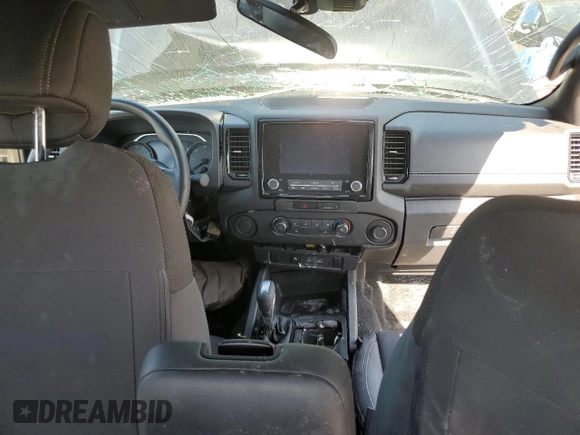 2023 Nissan Frontier SV with VIN 1N6ED1EJ7PN630402, listed as a Copart auction lot 57339595 with 35,876 mi miles and Salvage title. Bid and sale history available at DreamBid. Image 8.