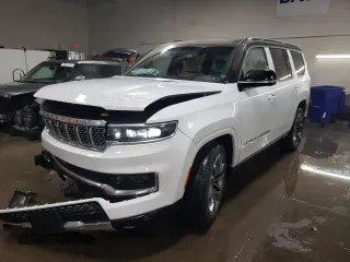 2024 Jeep Grand Wagoneer Series III with VIN 1C4SJVGP6RS108663, listed as a Copart auction lot 77078524 with 2,124 mi miles and Salvage title. Bid and sale history available at DreamBid. Image 1.