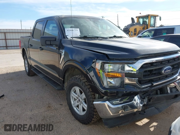 2023 Ford F-150 XL with VIN 1FTEW1EP6PFA88804, listed as a IAAI auction lot 41808729 with 41,373 mi miles. Bid and sale history available at carsss.com. Image 1.