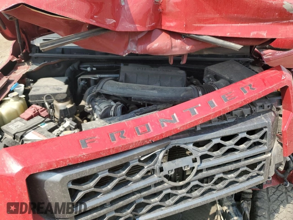 2022 Nissan Frontier SV with VIN 1N6ED1EK0NN652487, listed as a Copart auction lot 68125014 with 57,919 mi miles and Salvage Title. Bid and sale history available at carsss.com. Image 12.