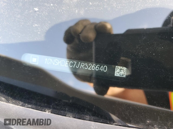 2018 Chevrolet Tahoe Commercial with VIN 1GNSKDEC7JR326640, listed as a Copart auction lot 54534425 with 201,765 mi miles and Non repairable. Bid and sale history available at DreamBid. Image 13.