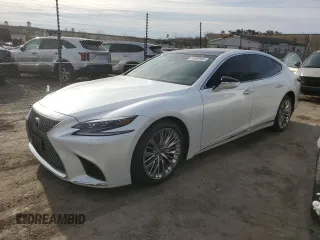 2019 Lexus LS 500 with VIN JTHC5LFF8K5005625, listed as a Copart auction lot 44490945 with 77,841 mi miles and Salvage Title. Bid and sale history available at DreamBid. Image 1.