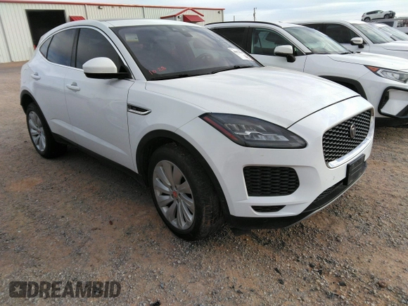 2019 Jaguar E-Pace SE with VIN SADFP2FX8K1Z46709, listed as a IAAI auction lot 40674113 with 52,941 mi miles and . Bid and sale history available at DreamBid. Image 1.