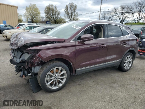 2018 Lincoln MKC Select with VIN 5LMCJ2D94JUL13697, listed as a Copart auction lot 52852685 with 38,395 mi miles and Salvage title. Bid and sale history available at DreamBid. Image 1.