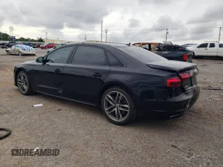 2017 Audi A8 with VIN WAU44AFD7HN010560, listed as a Copart auction lot 60020315 with 86,260 mi miles and Salvage title. Bid and sale history available at DreamBid. Image 2.