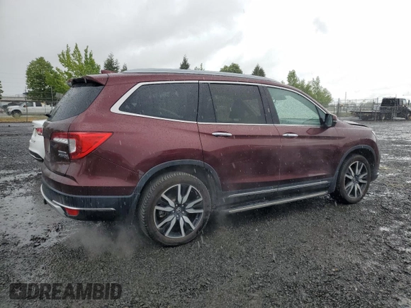 2019 Honda Pilot Touring 8-Passenger with VIN 5FNYF6H94KB056213, listed as a Copart auction lot 56429585 with 106,735 mi miles and Salvage title. Bid and sale history available at DreamBid. Image 3.