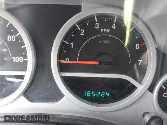 2008 Jeep Wrangler Unlimited Sahara with VIN 1J4GA59158L623784, listed as a IAAI auction lot 40365783 with 185,224 mi miles and . Bid and sale history available at DreamBid. Image 7.