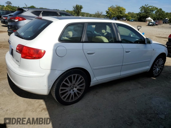 2008 Audi A3 with VIN WAUNF78PX8A115299, listed as a Copart auction lot 71067934 with 117,187 mi miles and Salvage Title. Bid and sale history available at carsss.com. Image 3.