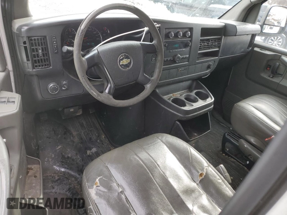 2010 Chevrolet Express Cargo Van with VIN 1GCUGADX8A1184609, listed as a Copart auction lot 44446155 with 89,759 mi miles and Salvage Title. Bid and sale history available at carsss.com. Image 8.