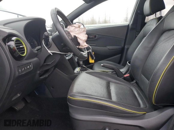 2019 Hyundai Kona Ultimate with VIN KM8K5CA56KU373671, listed as a Copart auction lot 85727634 with 17,727 mi miles and Salvage Title. Bid and sale history available at carsss.com. Image 7.