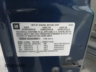 2003 Chevrolet TrailBlazer LS with VIN 1GNDS13S432409911, listed as a IAAI auction lot 41773270 with 78,829 mi miles. Bid and sale history available at carsss.com. Image 9.