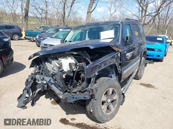 2008 Jeep Liberty Sport with VIN 1J8GN28K08W131786, listed as a IAAI auction lot 41891499 with 192,530 mi miles. Bid and sale history available at carsss.com. Image 18.