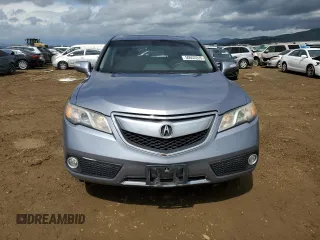 2015 Acura RDX Tech Pkg with VIN 5J8TB3H59FL005733, listed as a Copart auction lot 50652225 with 124,559 mi miles and Salvage Title. Bid and sale history available at carsss.com. Image 5.