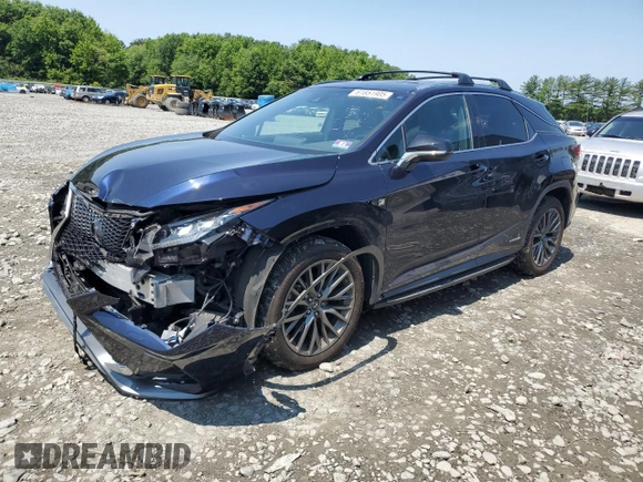 2019 Lexus RX 450h with VIN 2T2BGMCA9KC042350, listed as a Copart auction lot 61851905 with 66,497 mi miles and Salvage title. Bid and sale history available at DreamBid. Image 1.