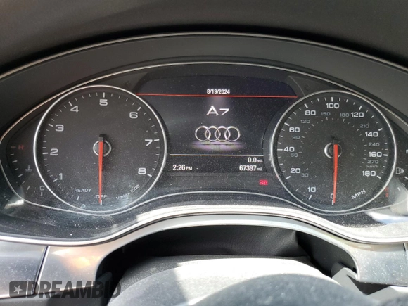 2017 Audi A7 Premium Plus with VIN WAUW2AFC9HN028869, listed as a Copart auction lot 67662504 with 67,397 mi miles and Salvage title. Bid and sale history available at DreamBid. Image 9.